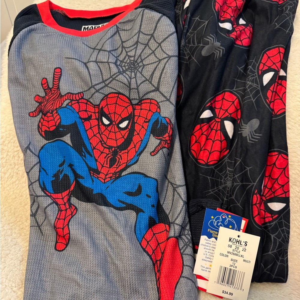 Kohl's Marvel Spider-Man Pajama Set - Red, Blue, Black
